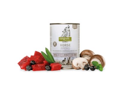 Isegrim dog adult mono horse pure with chokeberries champignons wild herbs 800g 4250231540219