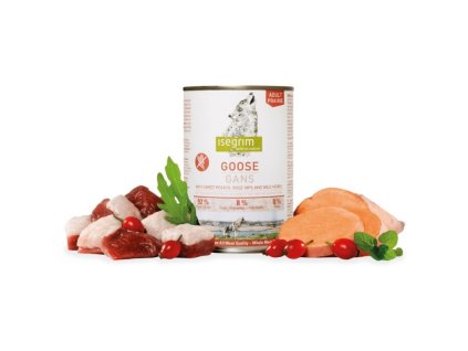 Isegrim dog adult goose with sweet potato, rose hip & wild herbs 400g