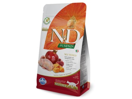 farmina n d grain free pumpkin cat neutered quail 1500 g 8010276035424
