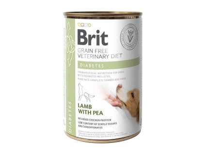 brit veterinary diets gf dog diabetes 400 g konzerva 8595602535910