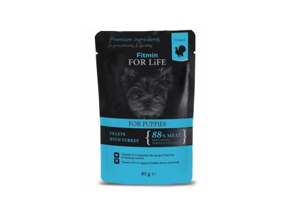 Fitmin Dog For Life kapsicka Puppy Turkey in Gravy 85g 8595237020744