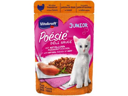 Vitakraft Cat Poésie DéliSauce Junior vrecko morčacie 85g