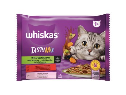 Whiskas Tasty mix v šťave 4 x 85 g