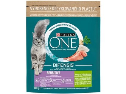 Purina ONE Sensitive morka a ryža 800g