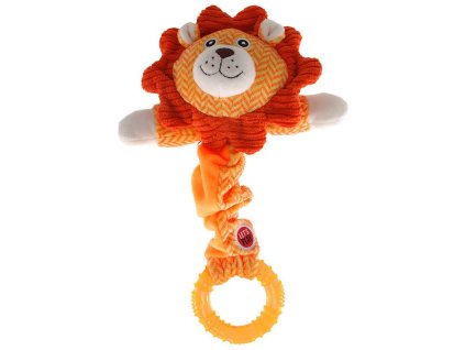 Lets play junior hracka pre psy lev oranzovy 30 cm 8595091791439