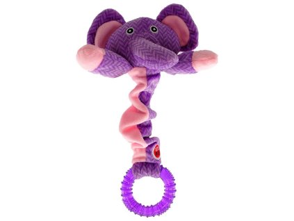 Lets play junior hracka pre psy slon fialovy 30 cm 8595091791422