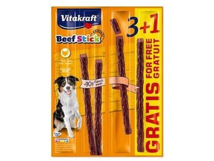 Vitakraft Beef stick morka 3+1 grátis 48g