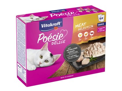 Vitakraft Poesie kapsicky DeliSauce multipack masove 6x85g 4008239394002