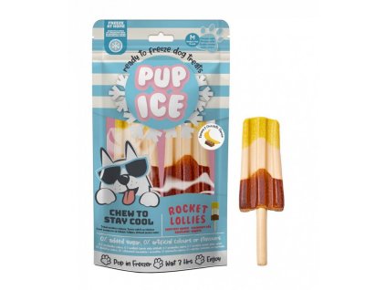 PUP ICE chladiaca pochutka banan a karob 2 ks 90 g 8595681848246