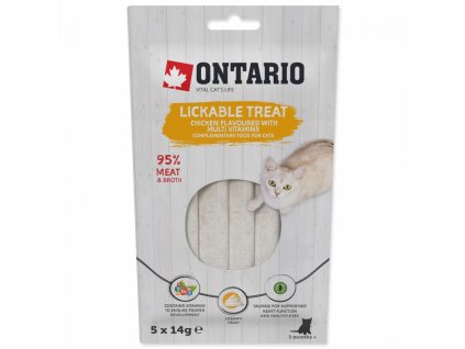 Ontario pochutka lizacia kura s multivitaminom 5x14 g 8595681842190