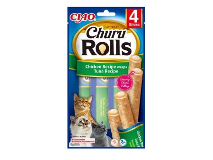 Pamlsok Inaba Churu Rolls cat Kura Tuniak 4 tuby 40 g 8859387700766