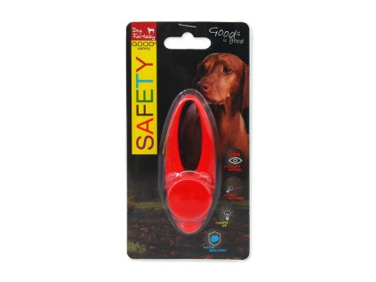 silikonovy cerveny led privesok dog fantasy pre psov 8 cm 8595091797097