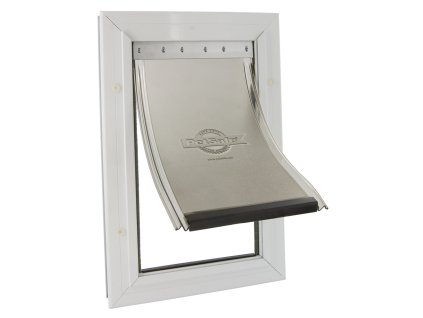 Dvierka pre psov PetSafe® Hliníkové Séria 600, veľkosť XL (Farba biele)