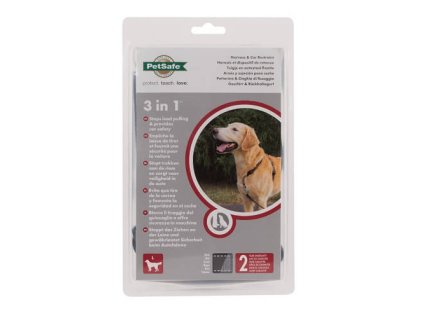Postroj pre psy, PetSafe® 3 in 1™ Harness and Car Restraint-black-L (Farba čierne)