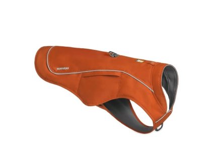 Zimná bunda pre psy Ruffwear Overcoat Fuse Harness Jacket -canyonlands-orange-XL (Velkost XL, Farba Canyonland Orange)