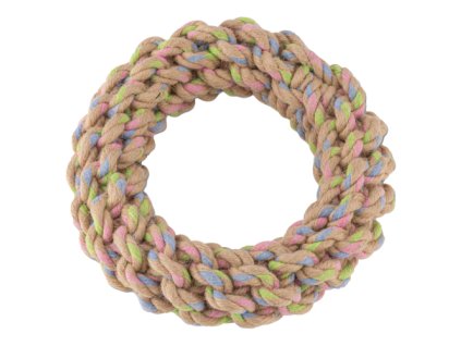 Hračky pre psov, Beco Hemp Ring (Farba alpine-dawn)