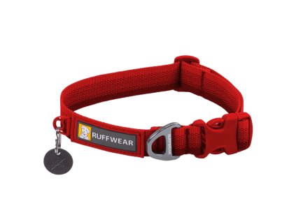 Obojok pre psy Ruffwear Front Range™ Collar-Red-Canyon-51 - 66cm (Velkost 51 - 66cm, Farba Red-Canyon)