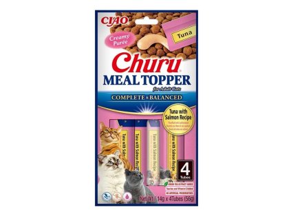 Pamlsok Inaba Churu Meal Topper cat Tuniak s lososom 4 tuby 56 g 4262365730701