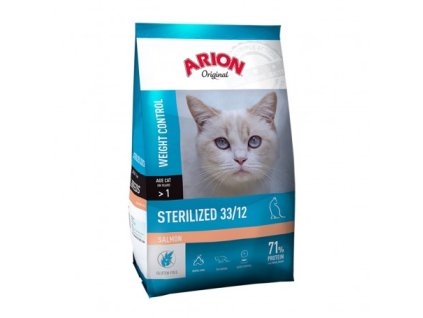 ARION Original Cat Sterilized Salmon, 7.5kg