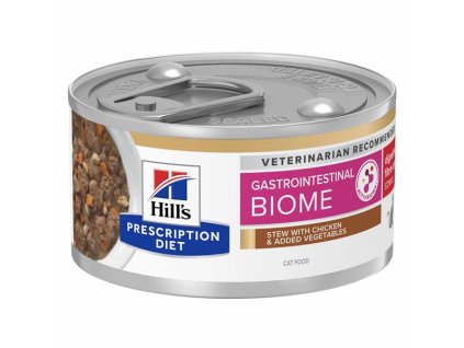 HILLS Diet Feline GI BIOME STRESS s kuraťom a zeleninou Stew konzerva 82 g
