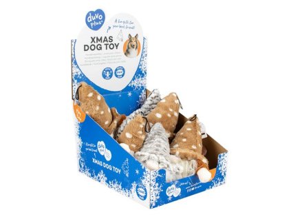 DUVO+ Vianočná plyšová hračka pre psov- vianočný škriatok v mix farieb