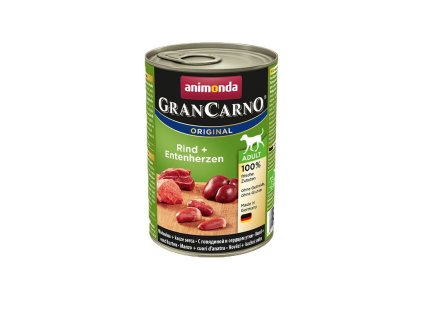 animonda grancarno original adult hovadzie a kacacie srdcia 400g