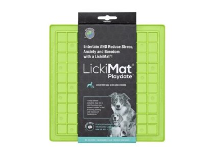 LickiMat Playdate lizacia podlozka 20x20cm zelena 9349785000111