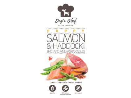 DOG’S CHEF Fresh Salmon with Haddock & Vegetables ALL PUPPIES 500g
