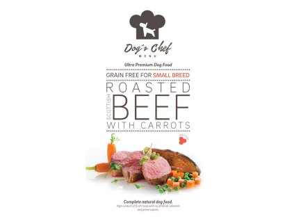 dogs chef roasted scottish beef with carrots for small active breed 2 kg 8588008528471