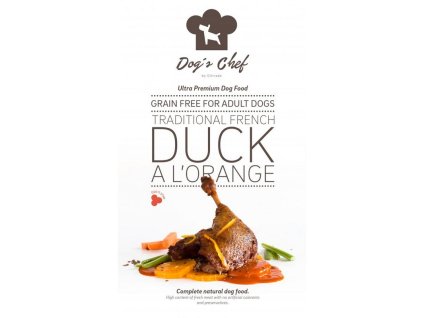dogs chef traditional french duck a lorange adult 6 kg 8588007416151