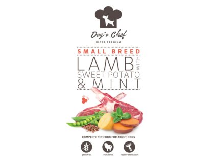 Dogs Chef Lamb with Sweet potato Mint SMALL BREED 500 g 8588007416618