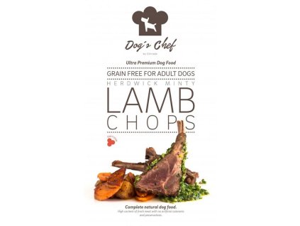 dogs chef herdwick minty lamb chops adult 15 kg 8588007416441