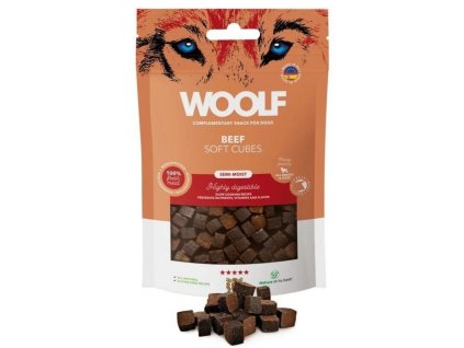 Pamlsok Woolf Dog Soft Cubes Beef 100 g 8594178555117