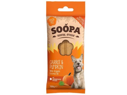 Soopa dentalne tycinky s mrkvou a tekvicou 100 g 1