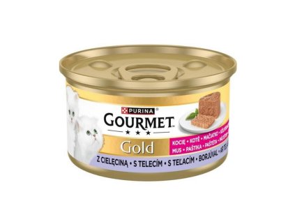 Gourmet kitten konzerva pre mačiatka teľa paštéta 85g