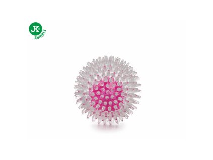 JK Animals hračka TPR loptička s pichliačmi 8cm