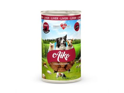 COBBYS PET AIKO Adult 1240g konzerva s pečeňou pre dospelé psy