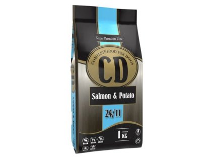 DELIKAN CD Salmon and Potato 24/11 1kg Kompletné superprémiové krmivo so lososom a zemiakmi vhodné pre psov stredných a veľkých plemien