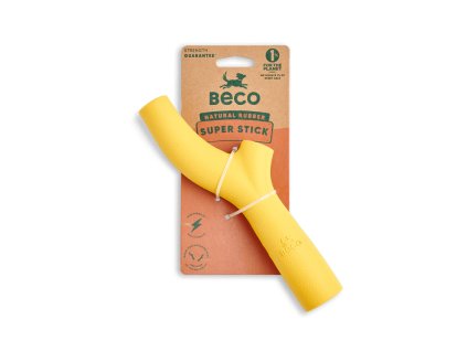Hračky pre psov, Beco Super Stick-yellow (Farba žlté)