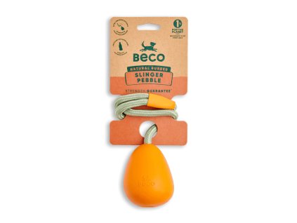 Hračky pre psov, Beco Slinger Pebble-orange (Farba oranžové)