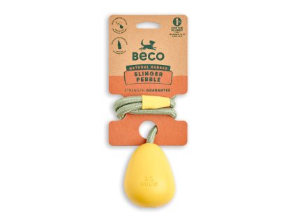 Hračky pre psov, Beco Slinger Pebble-yellow (Farba žlté)