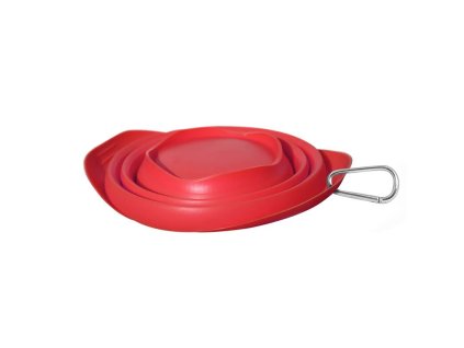 Miska pre psa Kurgo Collaps-a-Bowl-red (Farba červené)