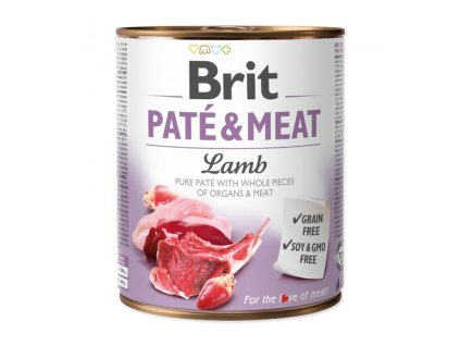 Brit Paté & Meat Lamb 800g konzerva pre psov