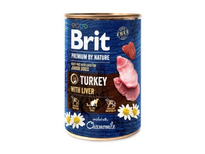 brit premium by nature turkey with liver 400 g konzerva pre psov 8595602537976