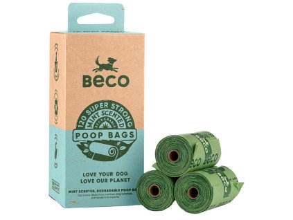 beco ekologicke sacky na exkrementy s pepermintovou vonou 120 kusov 5060189754762 1