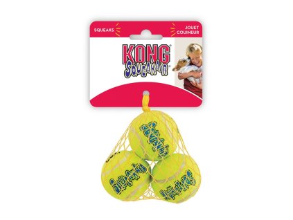 Hračka Kong Dog SqueakAir Lopta s pískatkom tenis, guma vulkanizovaná, S (3ks/bal.)