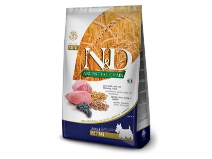 farmina n d lg ancestral adult mini lamb and blueberry 7 kg 8010276035097