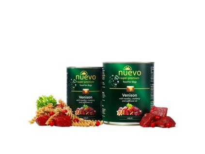 NUEVO dog Adult Venison Menue konzerva - 800g
