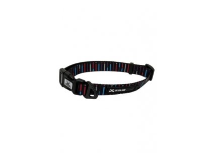 Papillon Nastaviteľný obojok Black nylon, 36-48 cm, čierna
