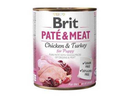 Brit Paté & Meat Puppy 800g konzerva pre šteniatka